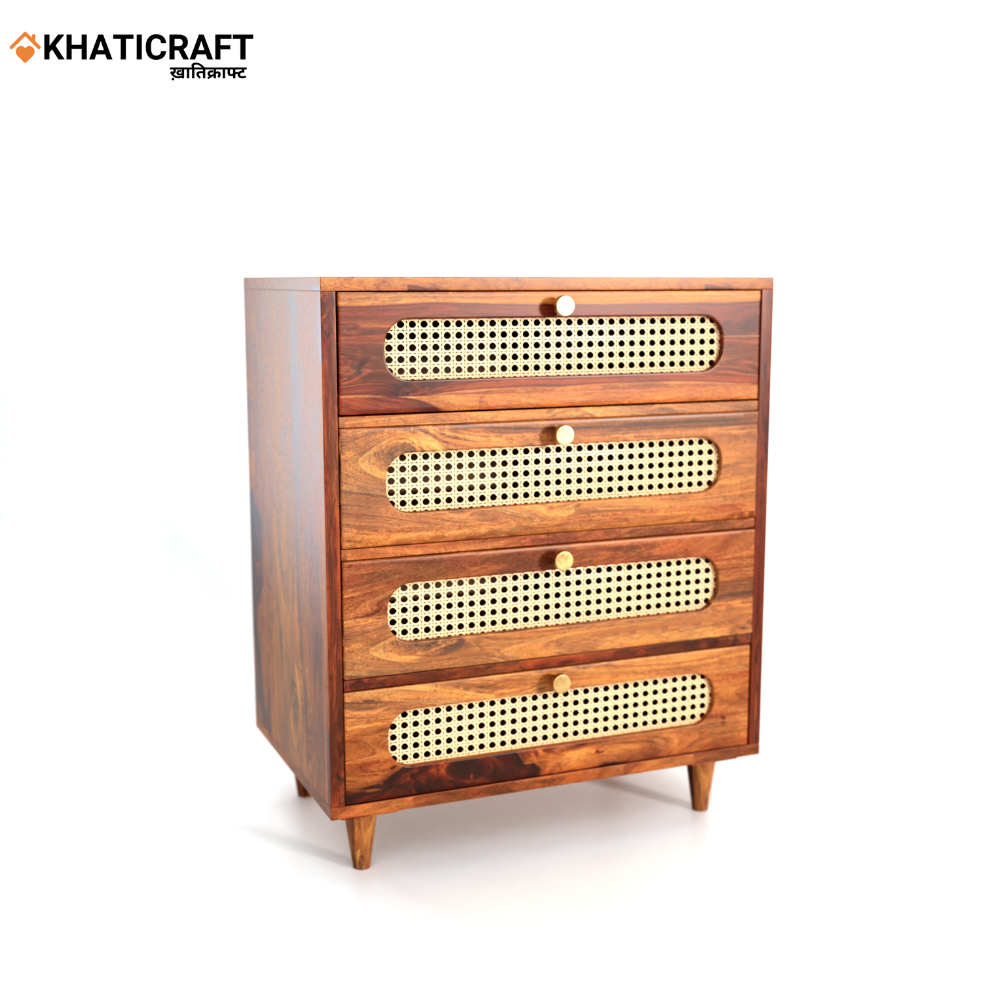 Rukm Solid Wood Sheesham Chest of Drawer