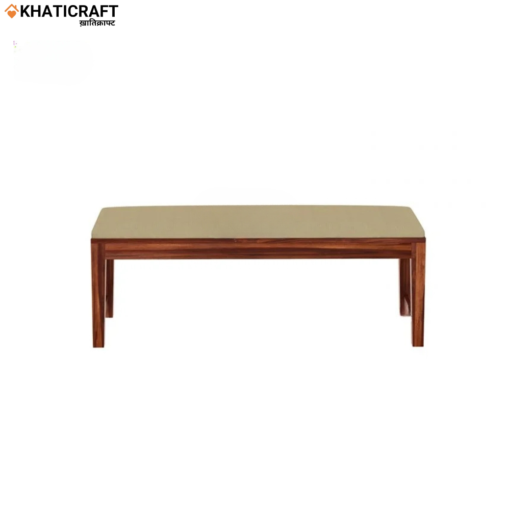 Hina Hana Solid Wood Sheesham 6 Seater Dining Set with Cushioned Bench