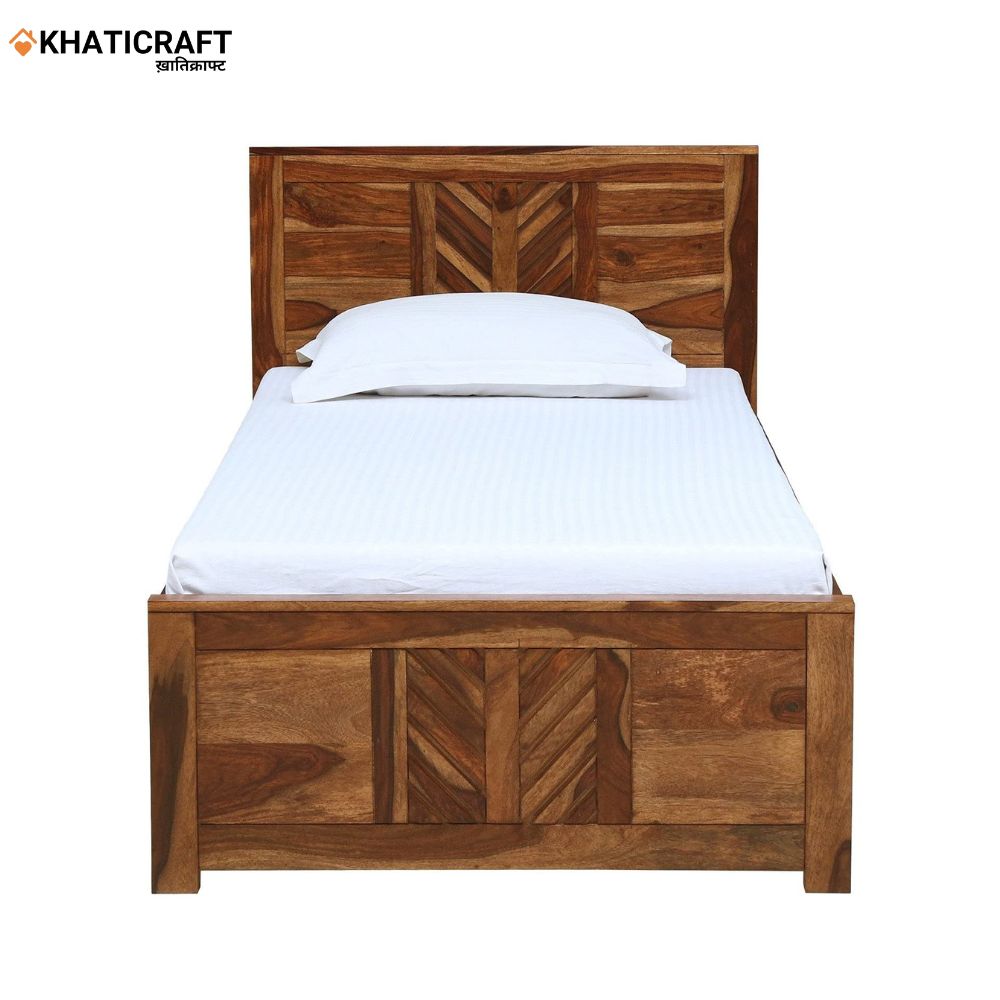 Antara Solid Wood Sheesham  Single Bed