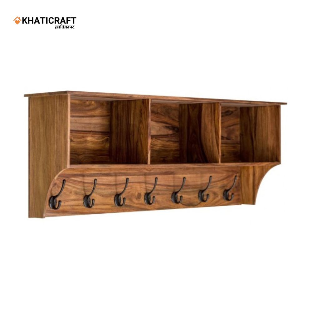 Chavi Solid Wood Sheesham Wallshelf