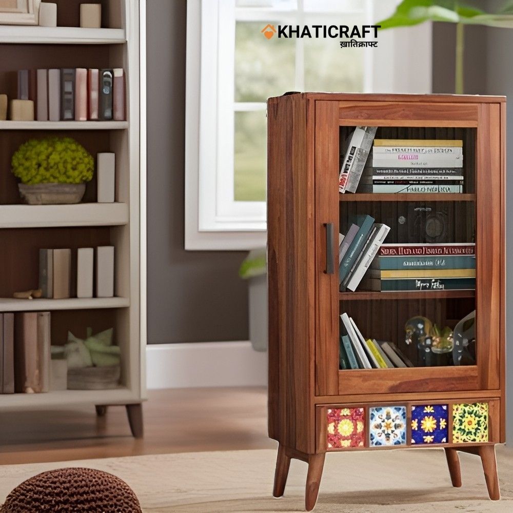 Chitra Solid Wood Sheesham Bookshelf