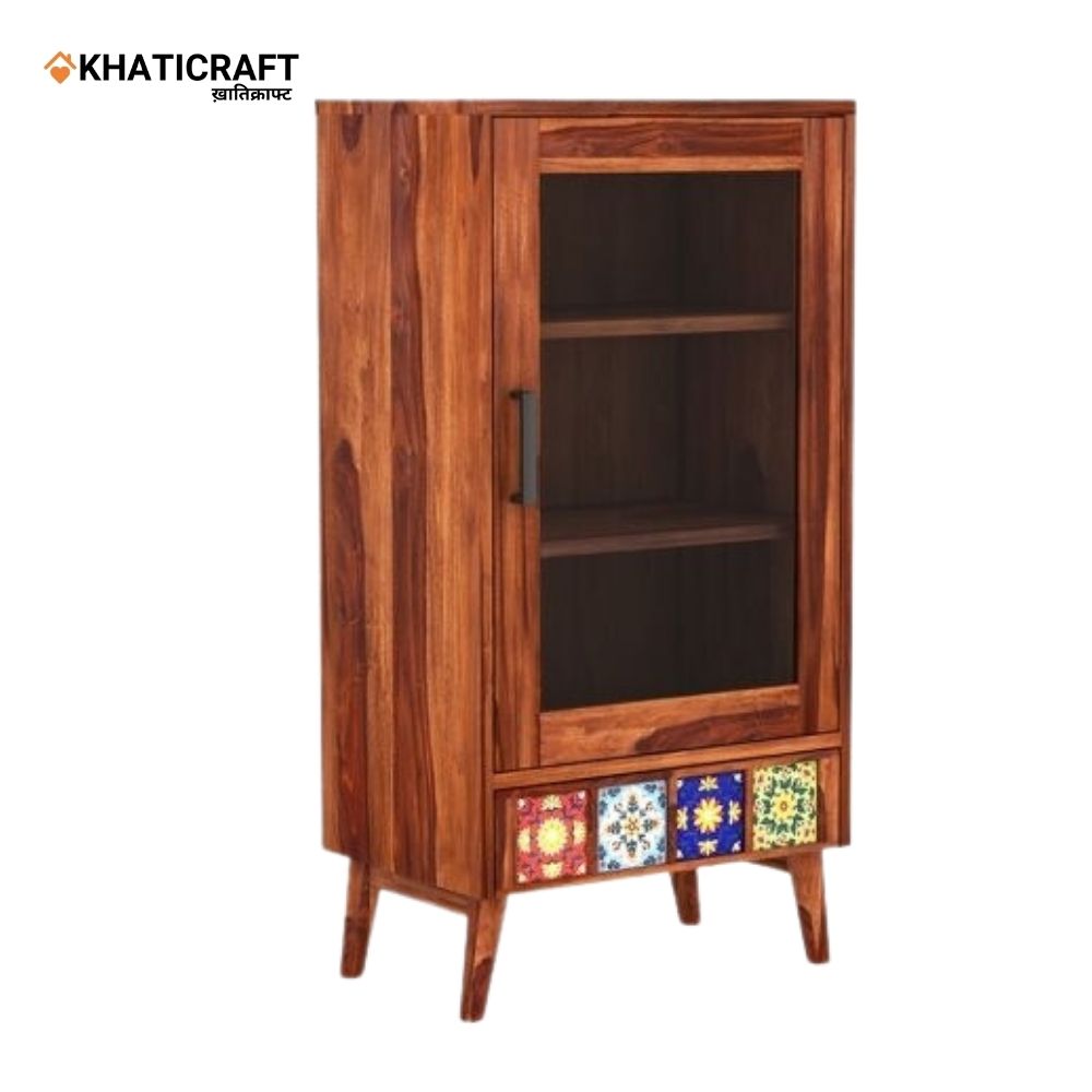 Chitra Solid Wood Sheesham Bookshelf