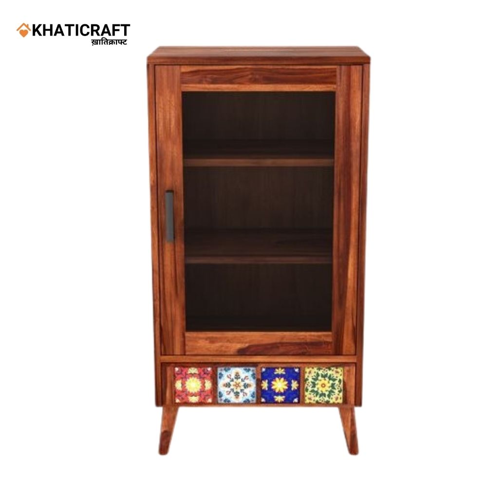 Chitra Solid Wood Sheesham Bookshelf