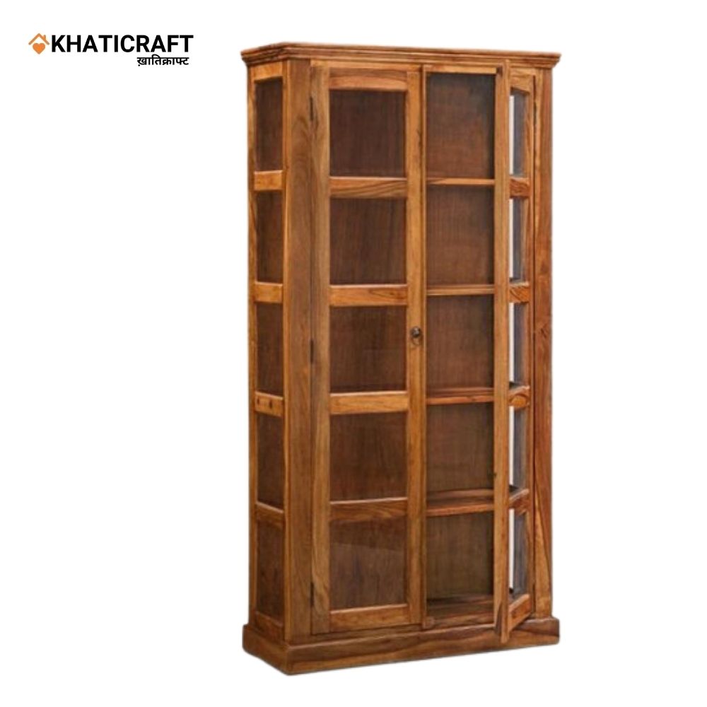 Darpan Solid Wood Sheesham Bookshelf