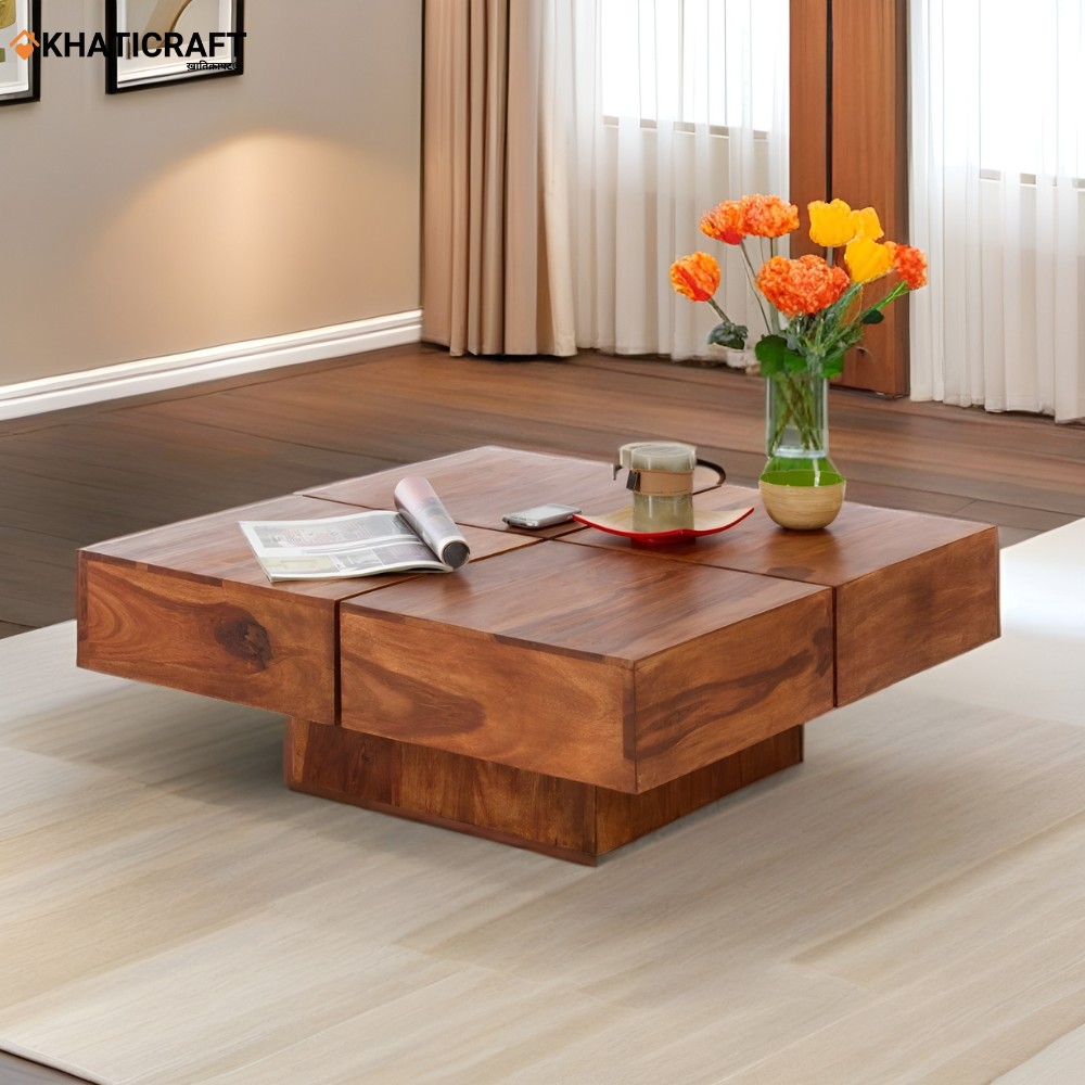 Hima Solid Wood Sheesham Coffee Table