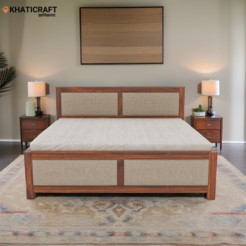 Kalp Solid Wood Sheesham Bed