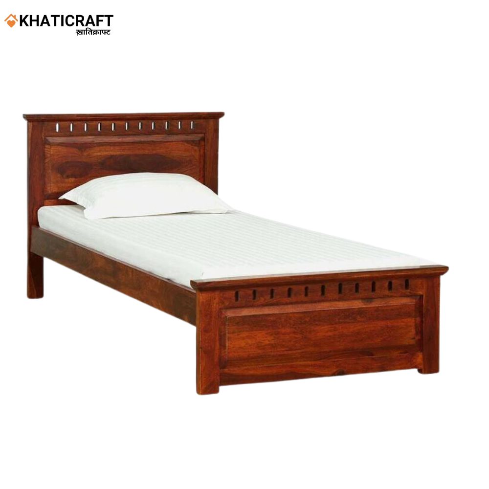 Kuber Solid Wood Sheesham Single Bed