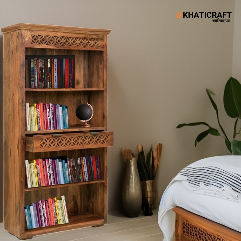 Mira Solid Wood Sheesham Bookshelf