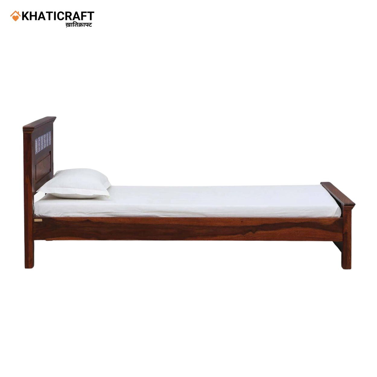 Neel Solid Wood Sheesham  Single Bed