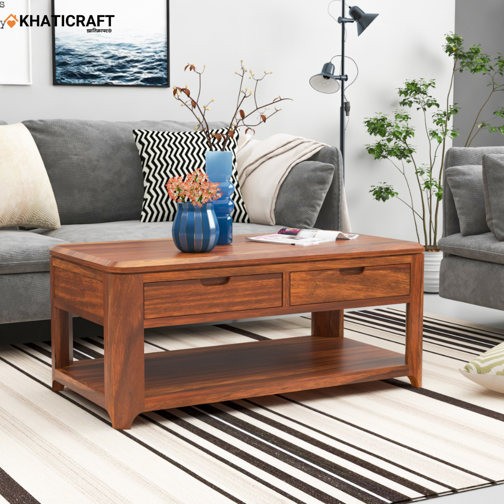 Rami Solid Wood Sheesham Coffee Table