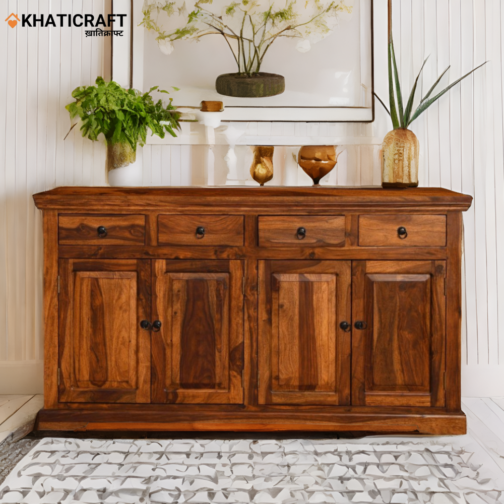 Nitya 6 Feet Solid Wood Sheesham Sideboard