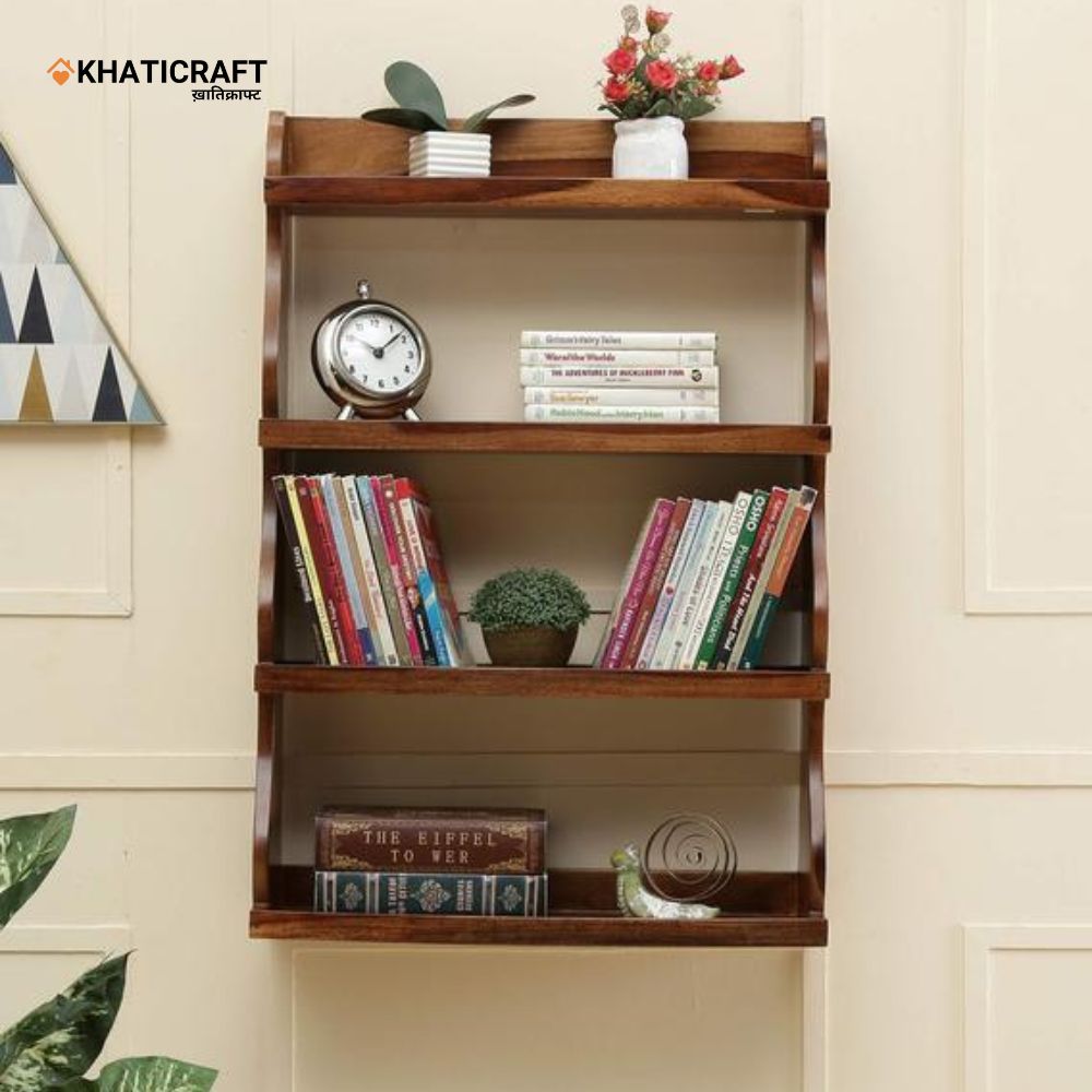 Rami Solid Wood Sheesham Wallshelf