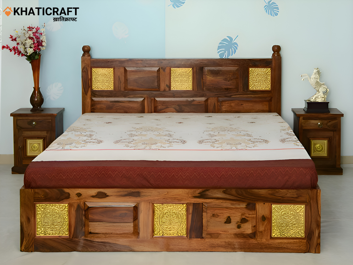 Swarn Solid Wood Sheesham Bed