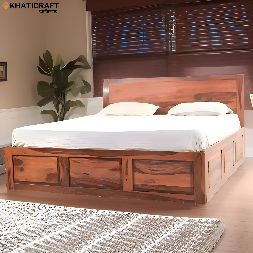 Rami Solid Wood Sheesham Bed