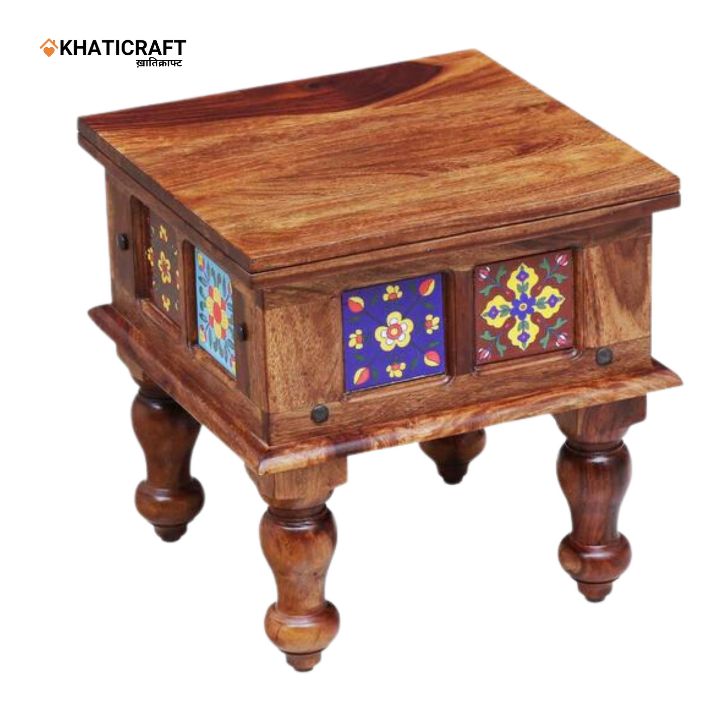 Chitra Solid Wood Sheesham Side End Table