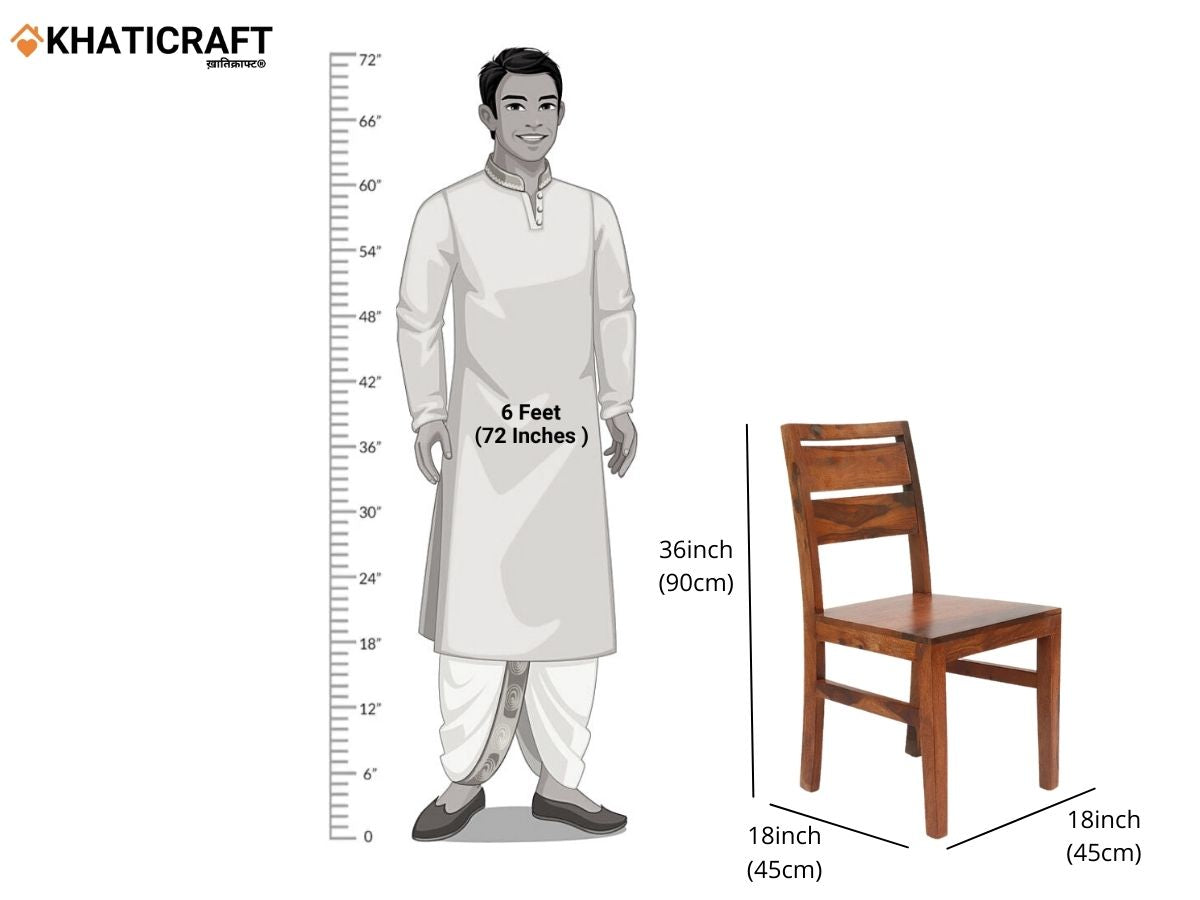 Hima Solid Wood Sheesham Chair Set