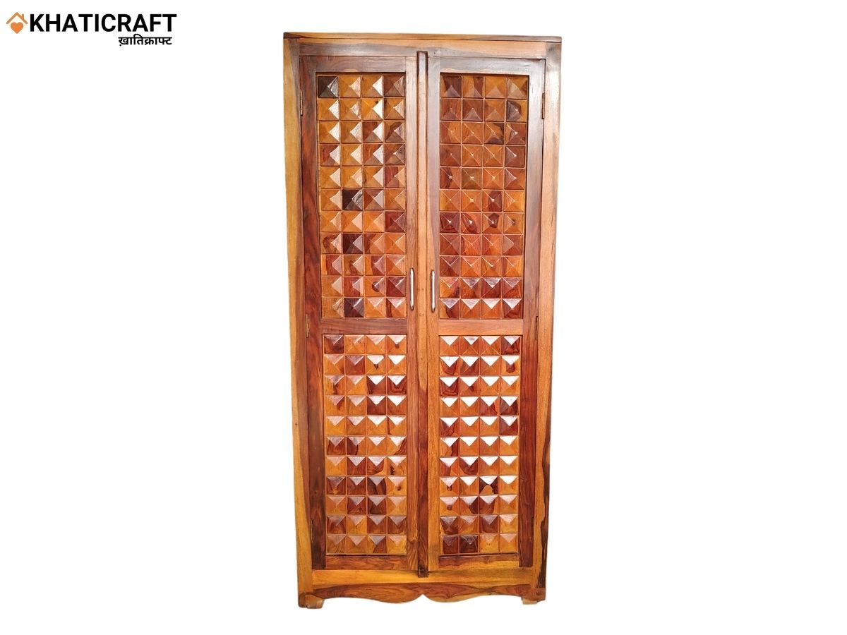 Stupa Solid Wood Sheesham Wardrobe