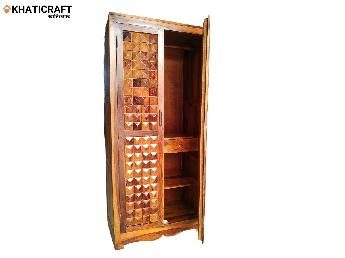 Stupa Solid Wood Sheesham Wardrobe