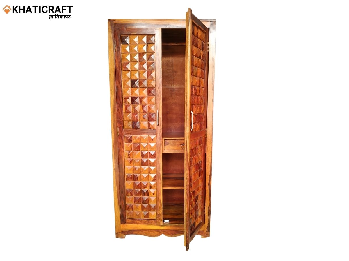 Stupa Solid Wood Sheesham Wardrobe