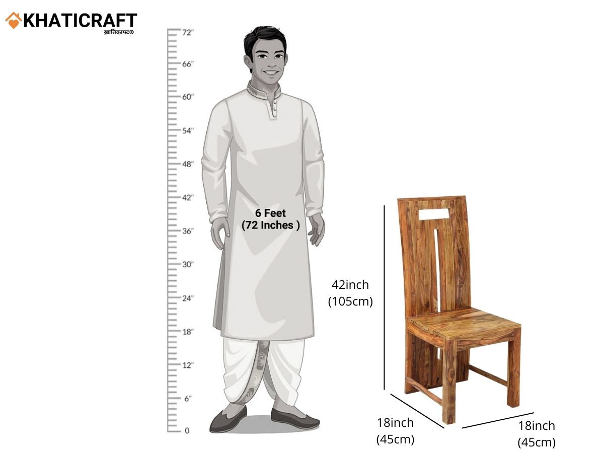 Hola Tika Solid Wood Sheesham 6 Seater Dining Set