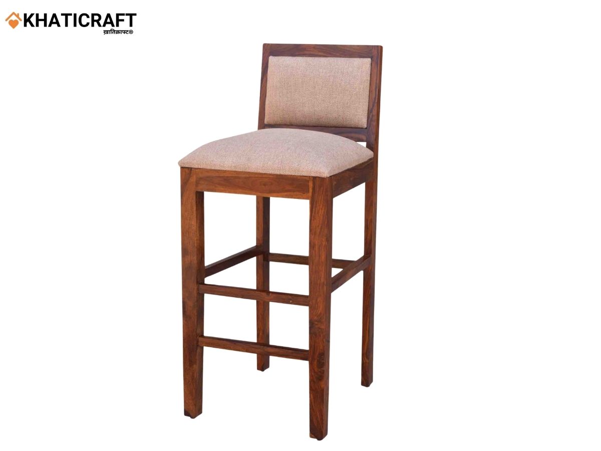 Wazi Solid Wood Sheesham Bar Chair
