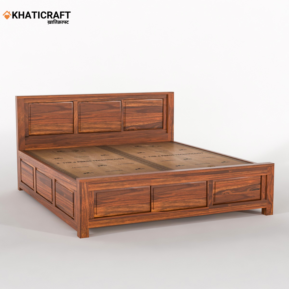 Hina Solid Wood Sheesham Bed