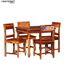 Chitra Solid Wood Sheesham 4 Seater Dining Set