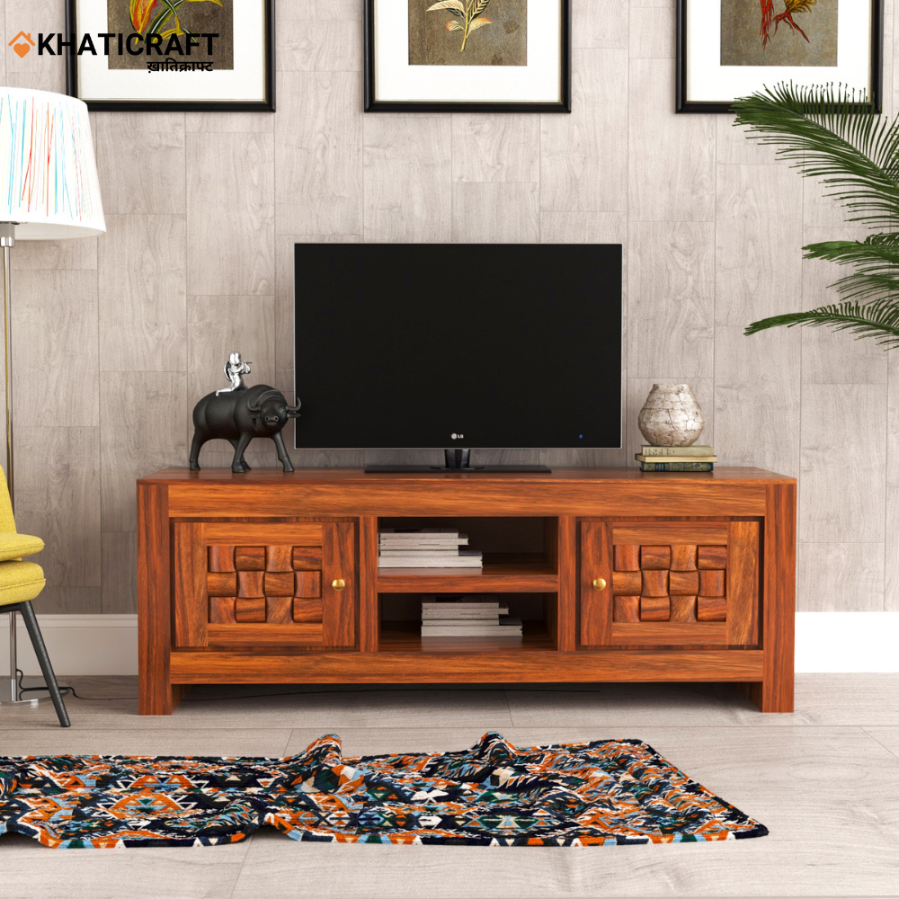 Niwar Solid Wood Sheesham TV Unit