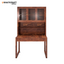 Arya-2 Solid Wood Sheesham Study Table With Mount Bookshelf