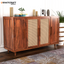 Naira Solid Wood Sheesham Sideboard With Rattan