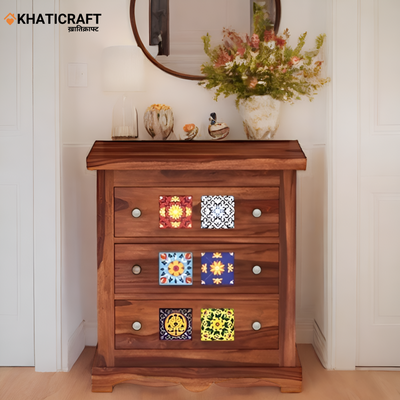 Chitra Solid Wood Sheesham Chest of Drawer