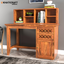 Mira Solid Wood Sheesham Study Table with Chavi Wallshelf