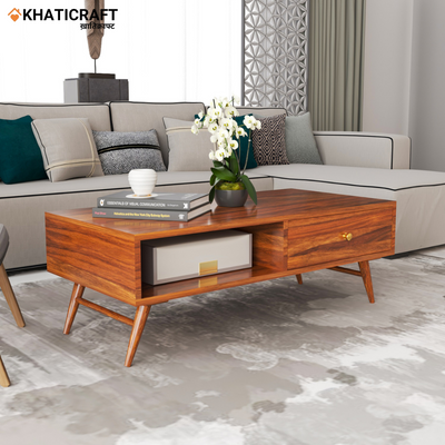 Chavi Solid Wood Sheesham Coffee Table