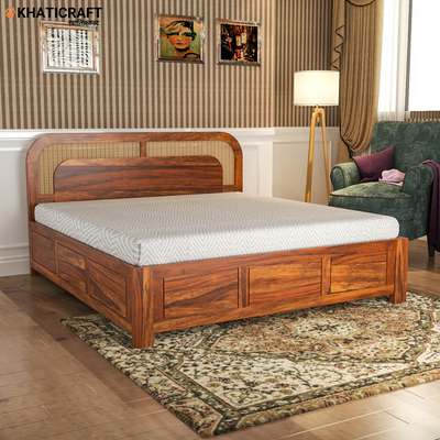 Naira Solid Wood Sheesham Bed