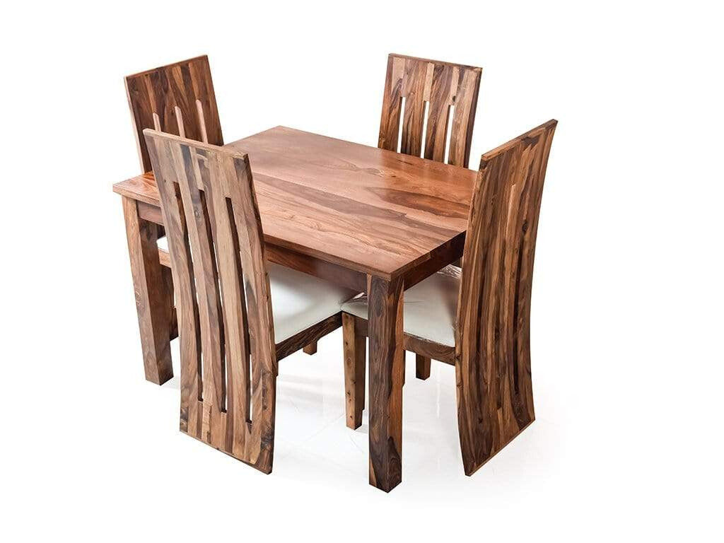 Hina Hana Solid Wood Sheesham 4 Seater Dining Set