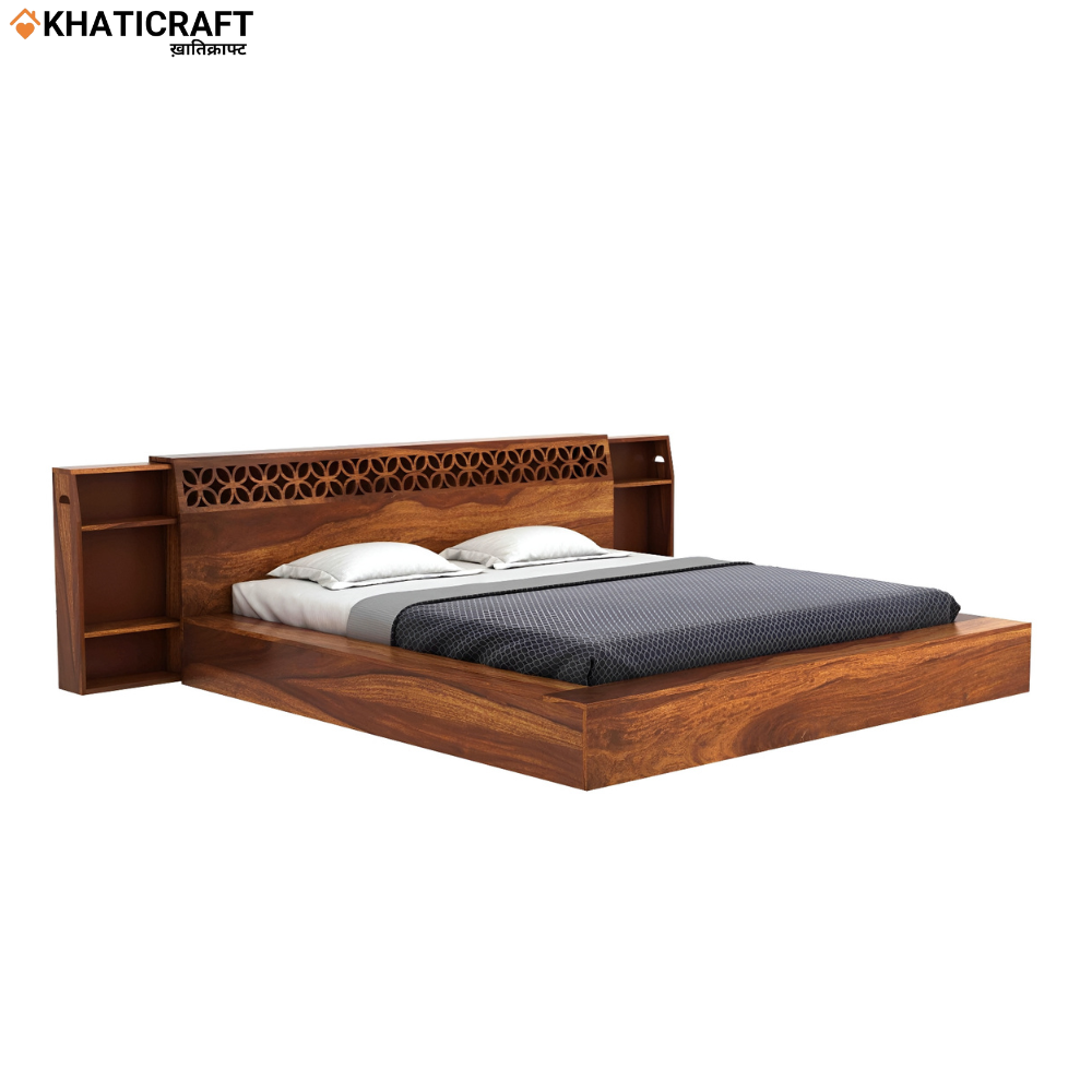 Nura Solid Wood Sheesham Bed