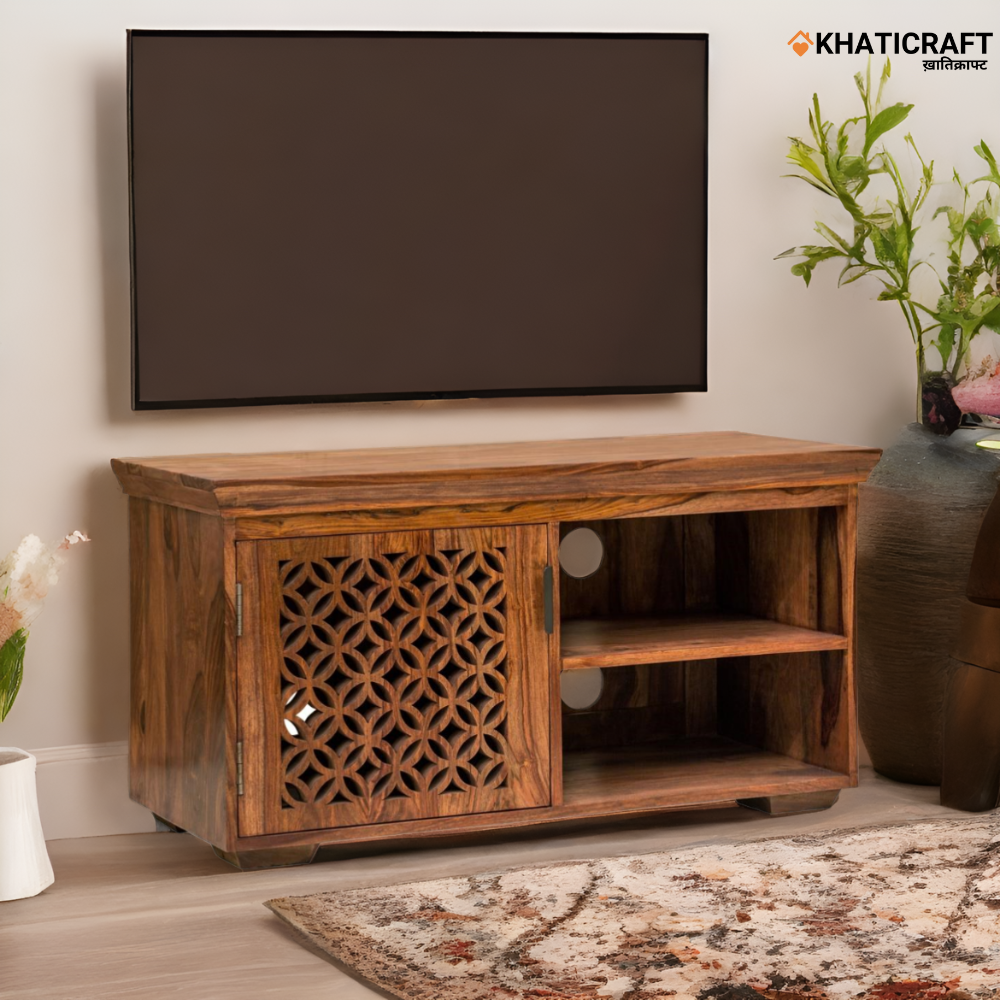 Mira Solid Wood Sheesham TV Cabinet