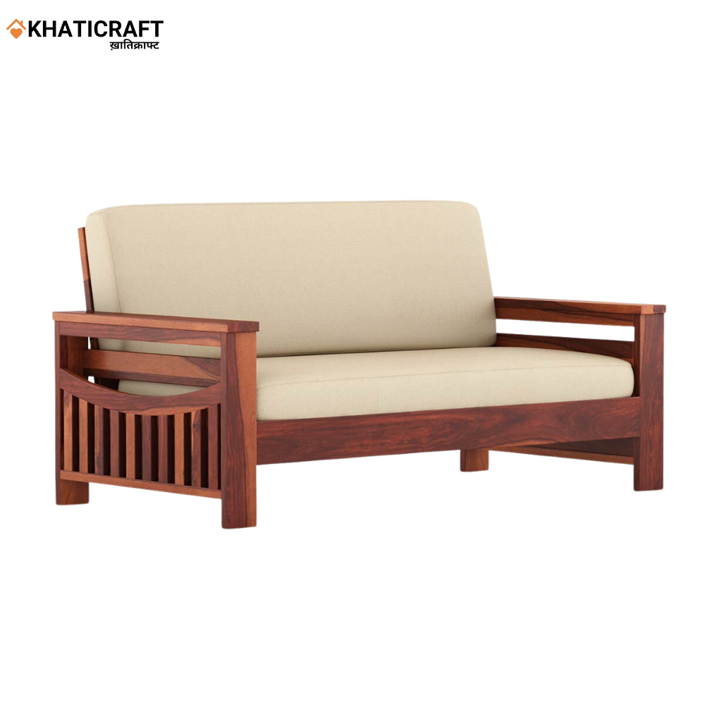 Molai Solid Wood Sheesham 3 Seater Sofa