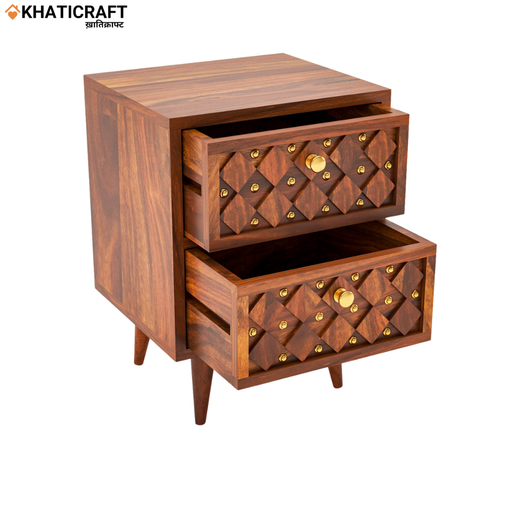 Giri Solid Wood Sheesham Bedside Table