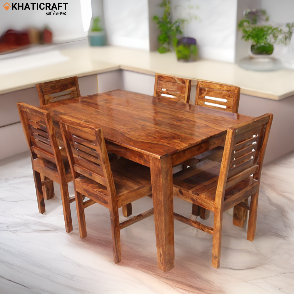 Sheesham wood dining table 6 seater hotsell