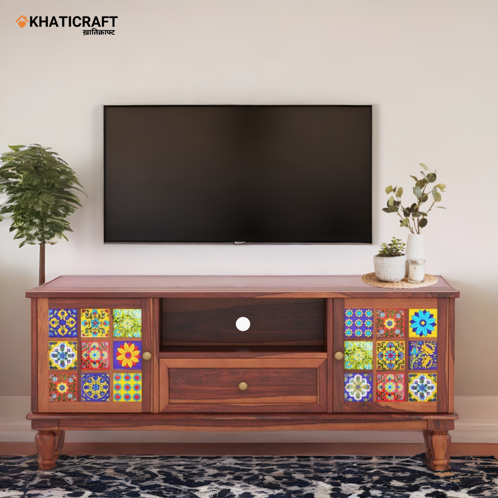Solid Wood Sheesham TV Unit
