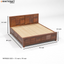 Amol Solid Wood Sheesham Bed