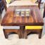 Chitra Solid Wood Sheesham Nested Coffee Table Set of 5(1+4)