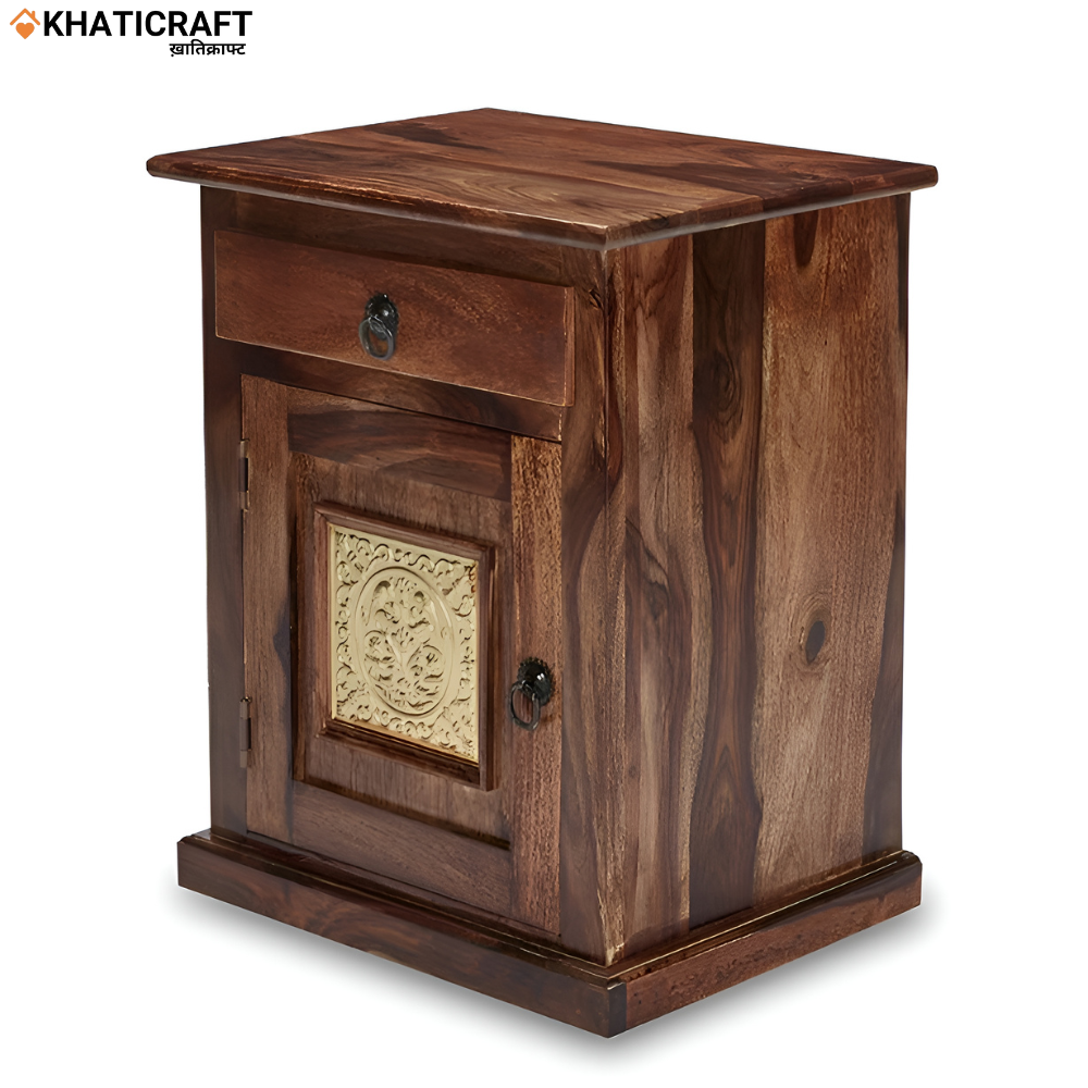 Swarn Solid Wood Sheesham Bedside Table