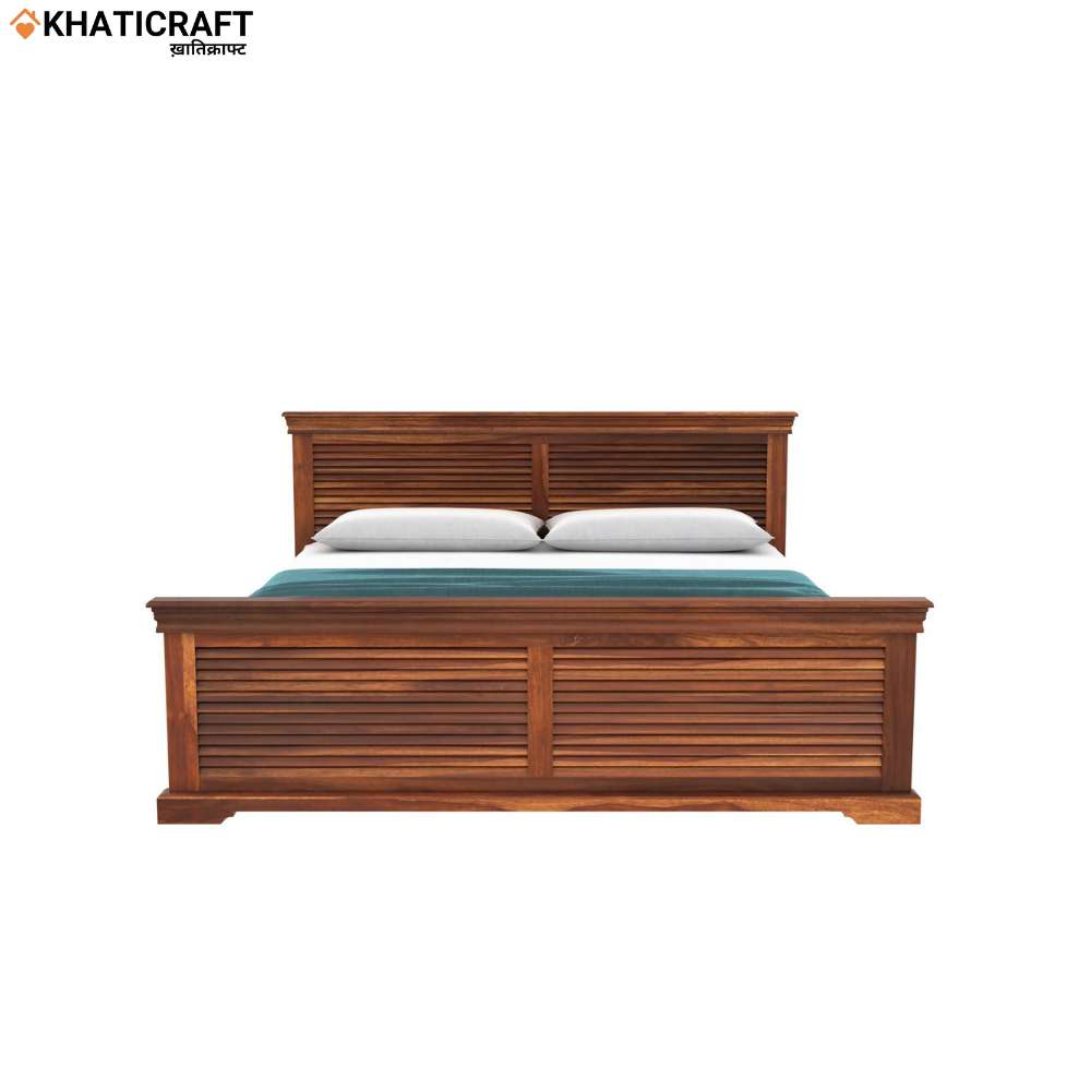 Daksha Solid Wood Sheesham Bed