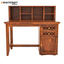 Mira Solid Wood Sheesham Study Table With Chavi Wallshelf Front View