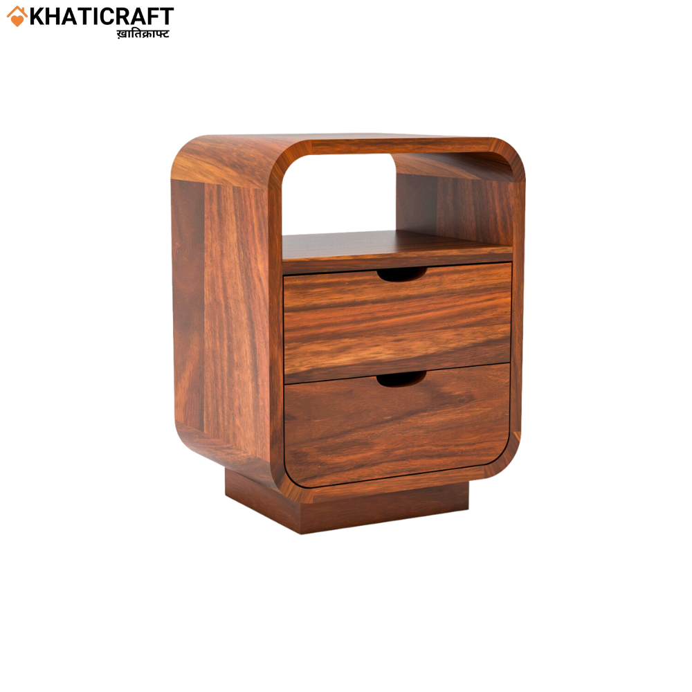 Rami Solid Wood Sheesham Bedside Table