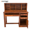 Nitya Solid Wood Sheesham Study Table with Chavi Wallshelf