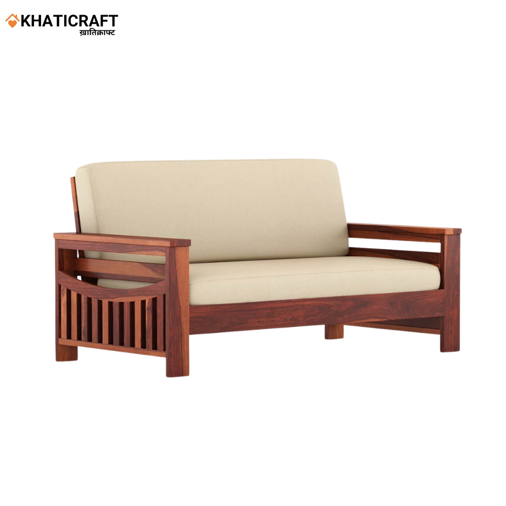 Molai Solid Wood Sheesham 2 Seater Sofa