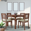 Hina Ulka Solid Wood Sheesham 4 Seater Dining Set with cushion